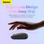 Baseus F01A Silent Wireless Mouse Comfortable Design - Image 17