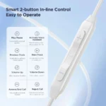 Joyroom JR-EC05 Type-C Series Half-In-Ear Wired Earphones - Image 4