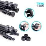 T-3520 Professional Portable Tripod for Mobile & DSLR - Image 4