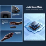 Baseus F01A Silent Wireless Mouse Comfortable Design - Image 19