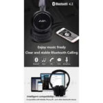 NIA Q1: Smart Bluetooth 4.2 Overhead Stereo Headphones - Image 2