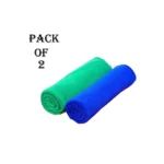Pack of 2: Super Absorbent Microfiber Bath Towels (135x70cm) - Image 4
