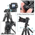 NeePho NP-8850 Professional Tripod for DSLR & Phone - Image 2