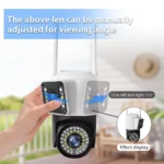 V380 Pro 4K Dual Lens WiFi Camera with AI Tracking - Image 2