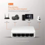 Tenda S105 5-Port 10/100Mbps Fast Ethernet Switch Splitter - Image 2