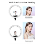 MJ18 18-Inch RGB Ring Light with 3 Phone Holders - Image 4
