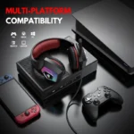 Hunter Spider V1 RGB Gaming Headset 7.1 Surround Sound - Image 5