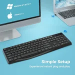 Wireless Model PC230A Slim 2.4GHz USB Keyboard - Image 9