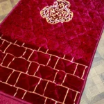 Raschel Velvet Prayer Rug | Orthopedic Foam Cushion - Image 2