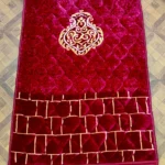 Raschel Velvet Prayer Rug | Orthopedic Foam Cushion - Image 3