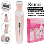 Kemei KM-3024 4-in-1 Rechargeable Women’s Grooming Kit- Professional Hair Removal & Shaver Set