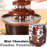 BD-017 Electric 3-Tier Mini Chocolate Fondue Fountain —An Elegant Addition to Your Dessert Table - Image 4