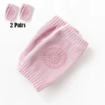 Pack of 2 Pairs Baby Anti-Slip Crawling Knee & Elbow Pads – Soft Breathable Protection - Image 8