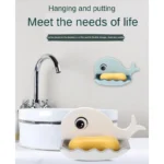 Pack Of 3 Fish-Shaped Double-Layer Adhesive Waterproof Soap Bar Holder Stand Rack For Bathroom, Shower, And Kitchen Walls - Image 12
