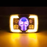 Skull Style LED Projector Headlight with DRL & Indicators – Perfect Fit for Honda CD70 / CG125 - Image 5