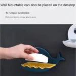 Pack Of 3 Fish-Shaped Double-Layer Adhesive Waterproof Soap Bar Holder Stand Rack For Bathroom, Shower, And Kitchen Walls - Image 13