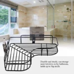 Multi-Use Wall Corner Storage Shelf – Durable Metal Bathroom & Kitchen Organizer - Image 9