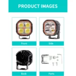 Dual Vision Quad-Lens High-Power LED Auxiliary Light for Motorcycles, Cars & Off-Road Vehicles - Image 4