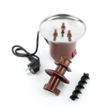 BD-017 Electric 3-Tier Mini Chocolate Fondue Fountain —An Elegant Addition to Your Dessert Table - Image 9