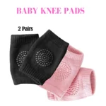 Pack of 2 Pairs Baby Anti-Slip Crawling Knee & Elbow Pads – Soft Breathable Protection - Image 13