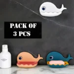 Pack Of 3 Fish-Shaped Double-Layer Adhesive Waterproof Soap Bar Holder Stand Rack For Bathroom, Shower, And Kitchen Walls - Image 18