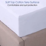 King Size Waterproof Mattress Cover Cotton Fitted Sheet Protector Bedsheet - Image 15
