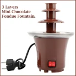 BD-017 Electric 3-Tier Mini Chocolate Fondue Fountain —An Elegant Addition to Your Dessert Table - Image 13