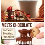 BD-017 Electric 3-Tier Mini Chocolate Fondue Fountain —An Elegant Addition to Your Dessert Table - Image 19