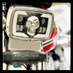 Skull Style LED Projector Headlight with DRL & Indicators – Perfect Fit for Honda CD70 / CG125 - Image 8