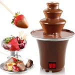 BD-017 Electric 3-Tier Mini Chocolate Fondue Fountain —An Elegant Addition to Your Dessert Table - Image 17