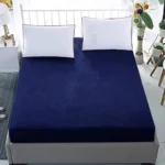 King Size Waterproof Mattress Cover Cotton Fitted Sheet Protector Bedsheet - Image 19