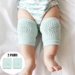 Pack of 2 Pairs Baby Anti-Slip Crawling Knee & Elbow Pads – Soft Breathable Protection - Image 16