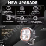 Dual Vision Quad-Lens High-Power LED Auxiliary Light for Motorcycles, Cars & Off-Road Vehicles - Image 15