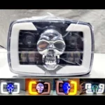 Skull Style LED Projector Headlight with DRL & Indicators – Perfect Fit for Honda CD70 / CG125 - Image 9