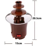 BD-017 Electric 3-Tier Mini Chocolate Fondue Fountain —An Elegant Addition to Your Dessert Table - Image 21