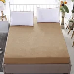 King Size Waterproof Mattress Cover Cotton Fitted Sheet Protector Bedsheet - Image 23
