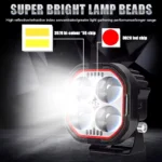Dual Vision Quad-Lens High-Power LED Auxiliary Light for Motorcycles, Cars & Off-Road Vehicles - Image 14