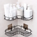 Multi-Use Wall Corner Storage Shelf – Durable Metal Bathroom & Kitchen Organizer - Image 3