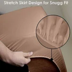 King Size Waterproof Mattress Cover Cotton Fitted Sheet Protector Bedsheet - Image 24