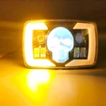 Skull Style LED Projector Headlight with DRL & Indicators – Perfect Fit for Honda CD70 / CG125 - Image 11