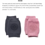 Pack of 2 Pairs Baby Anti-Slip Crawling Knee & Elbow Pads – Soft Breathable Protection - Image 4