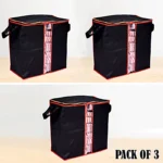 Pack of 3 High-Quality 100 GSM Non-Woven Foldable Storage Organizer Bags - Image 5