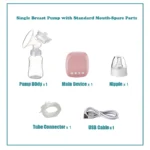 Powerful And Comfortable BPA-Free Electric Breast Pump With Strong Suction For Clean And Thorough Milk Extraction - Image 4