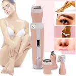 Kemei KM-3024 4-in-1 Rechargeable Women’s Grooming Kit- Professional Hair Removal & Shaver Set - Image 4