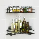 Multi-Use Wall Corner Storage Shelf – Durable Metal Bathroom & Kitchen Organizer - Image 5
