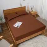 King Size Waterproof Mattress Cover Cotton Fitted Sheet Protector Bedsheet - Image 3