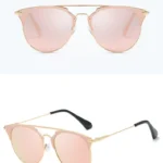 Luxury Vintage Round Sunglasses Women Designer Cat Eye Sunglasses - Image 5