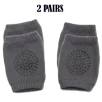 Pack of 2 Pairs Baby Anti-Slip Crawling Knee & Elbow Pads – Soft Breathable Protection - Image 6