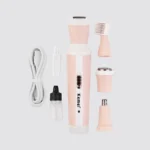 Kemei KM-3024 4-in-1 Rechargeable Women’s Grooming Kit- Professional Hair Removal & Shaver Set - Image 6