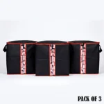 Pack of 3 High-Quality 100 GSM Non-Woven Foldable Storage Organizer Bags - Image 8